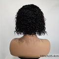 Water Wave Short Bob Human Hair Wig – 4×4 HD Lace Closure | Wet & Wavy | Natural Black
